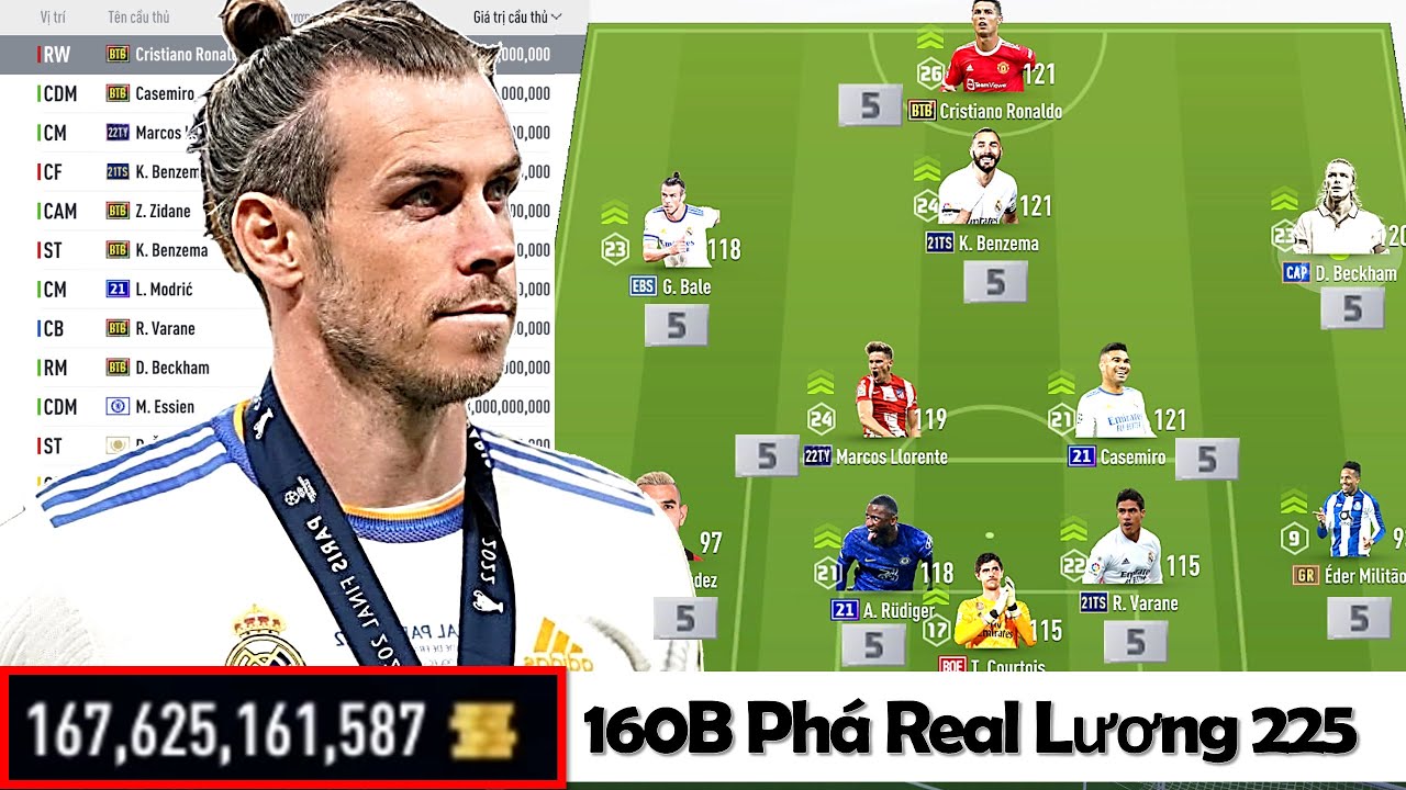 I Love Cầm 160 Tỷ Hoàn Thiện Đội Hình / Team Color Real Madrid FO4 ...