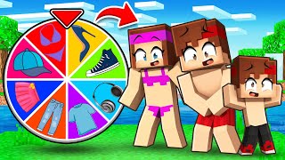 Je Tourne la ROUE des vêtements sur Minecraft !