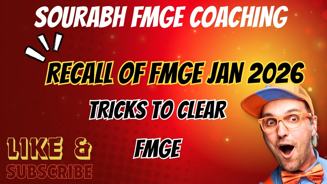 RECALL OF FMGE JAN 2026/TRICKS TO CLEAR FMGE EXAM #fmge #neetpg