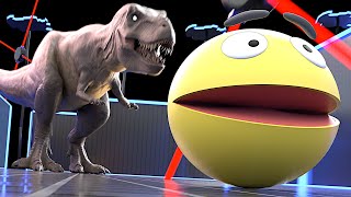 Pacman Maze Mayhem - Pacman Vs T-Rex