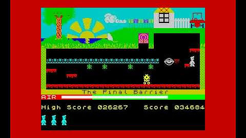Manic Miner (1983, Bug-Byte) ending (Spectrum)