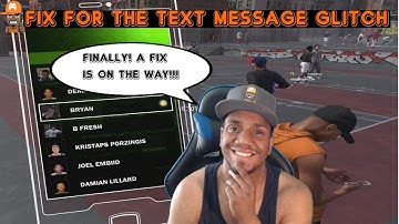 Fix for Text Message Freeze!!! Finally on the way! NBA 2K18