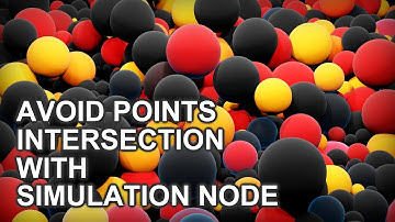 Avoid Points Intersection with Simulation Node _ Blender 3.6