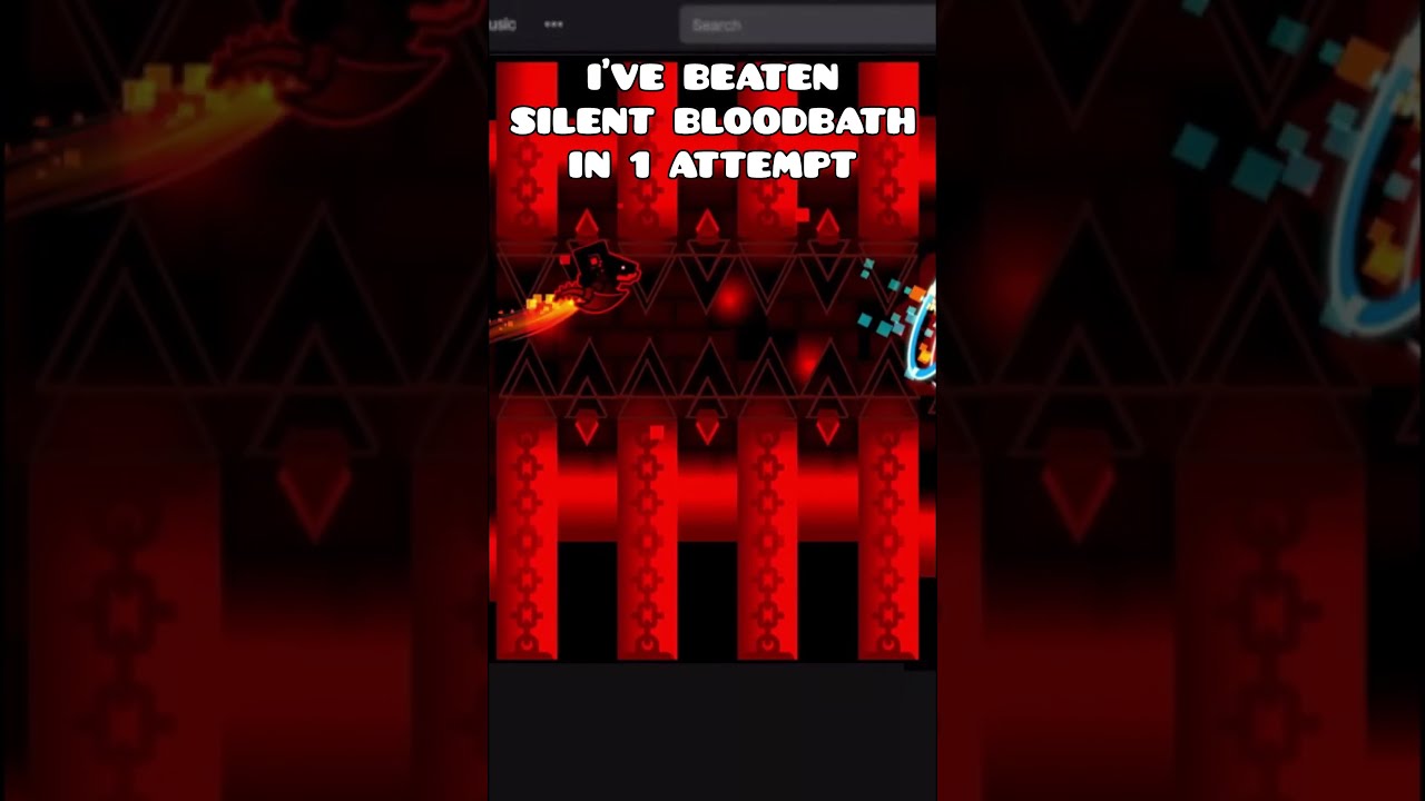 I Ve Beaten SILENT BLOODBATH In 1 ATTEMPT Geometrydash Shorts Fyp