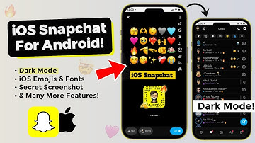 How to Get iOS Snapchat with Dark mode on Android | iPhone Snapchat For Android *New Update*🔥