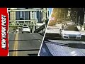 Fleeing Car JUMPS Raised Bridge in Seattle Police Chase
