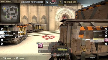 CS:GO 1v5 Ace Clutch on Mirage [HD]