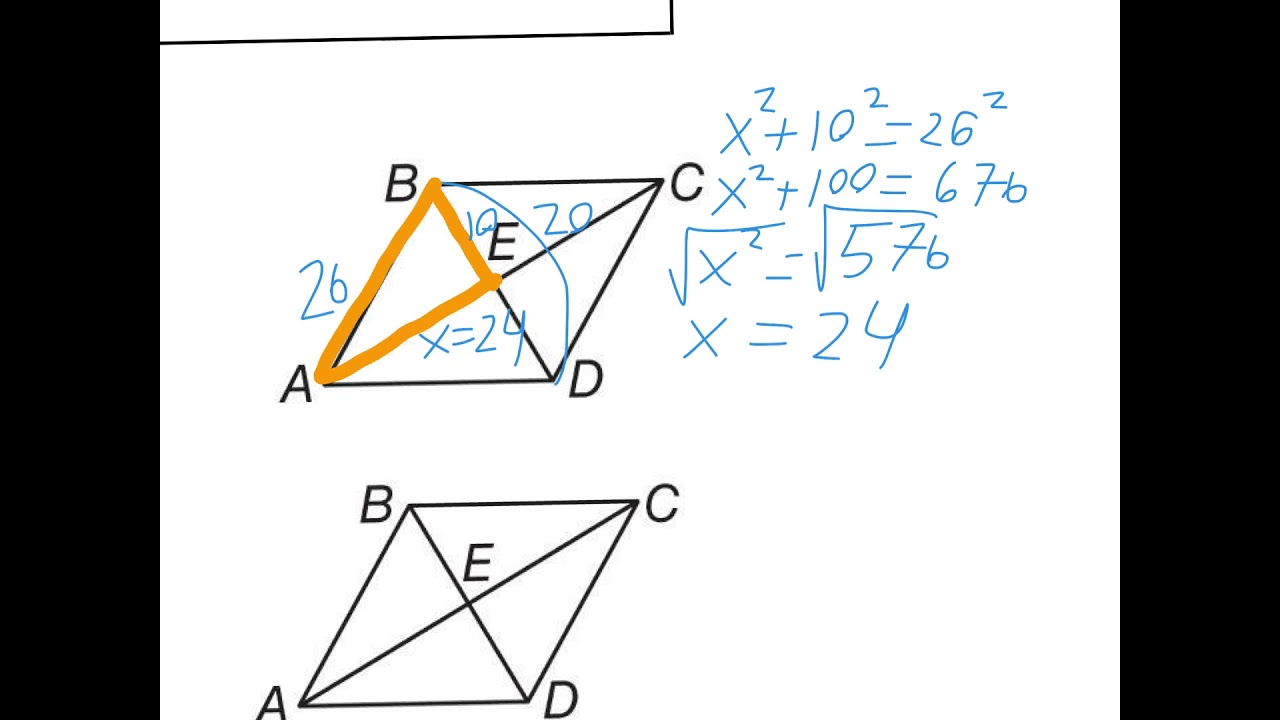 6 4 Rhombus Notes Youtube