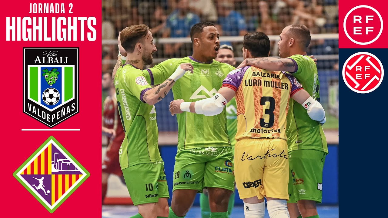 Resumen #PrimeraDivisiónFS | Viña Albali Valdepeñas 3-5 Illes Balears Palma Futsal| Jornada 2