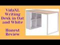 VidaXL desk review - Writing Desk - Oak and White