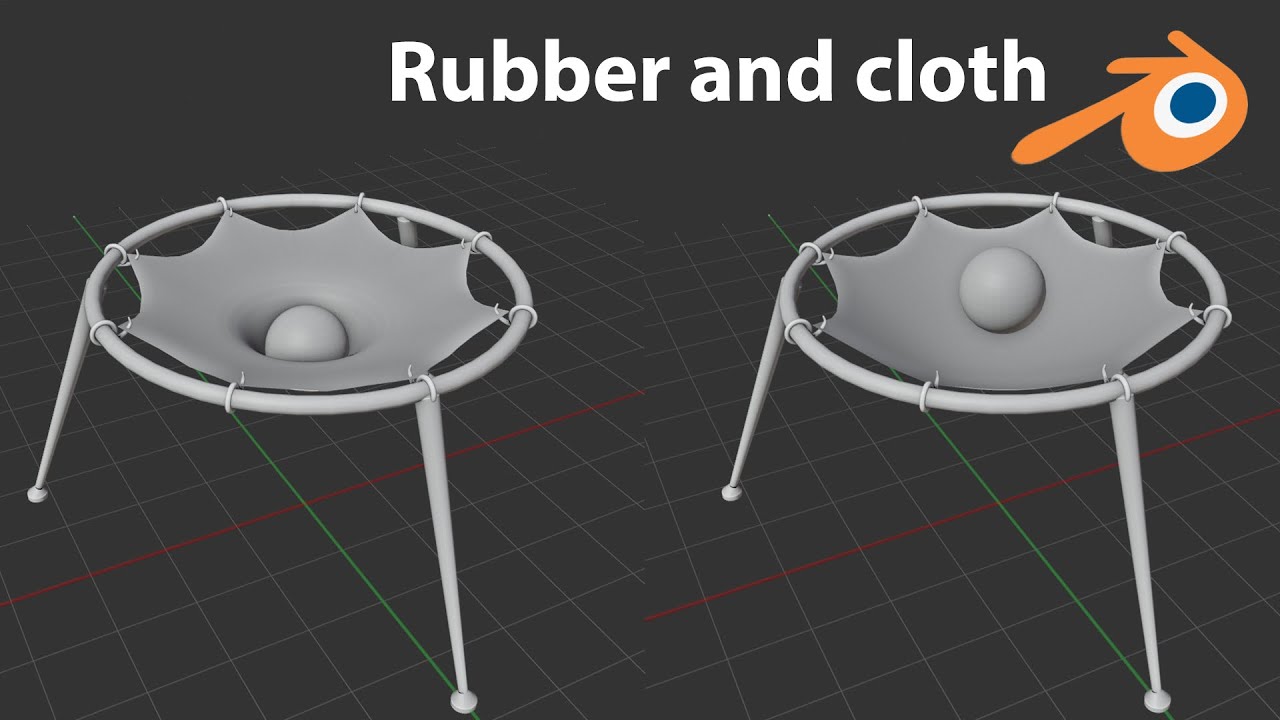cloth simulation in blender - YouTube