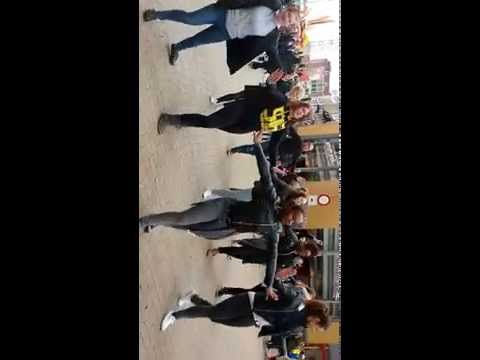 Flashmob Herestraat Groningen Alfa-college Kluiverboom
