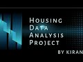 Housing Analysis Through Statistics in python 🔰🔺