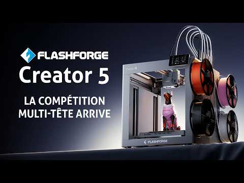 Creative news: Flashforge Creator 5 - the latest arrival in multi-head 3D printers