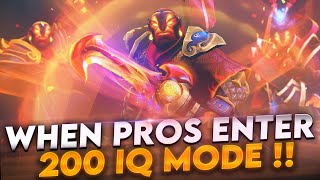 DOTA 2 - WHEN PROS ENTER 200 IQ MODE 18.0! (Smartest Plays & Next Level Moves By Pros)