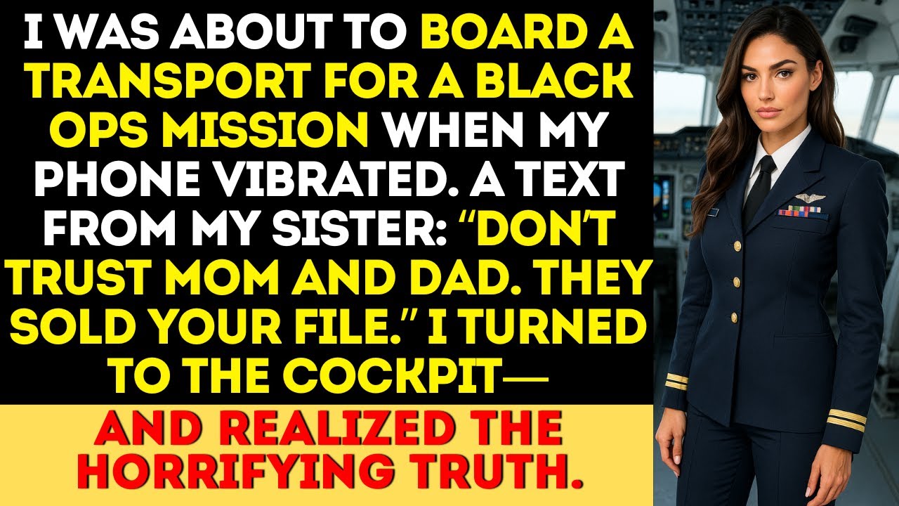 Before Deployment, My Sister Texted: “Mom and Dad Sold Your File.” Then I Saw The Pilot and Froze.