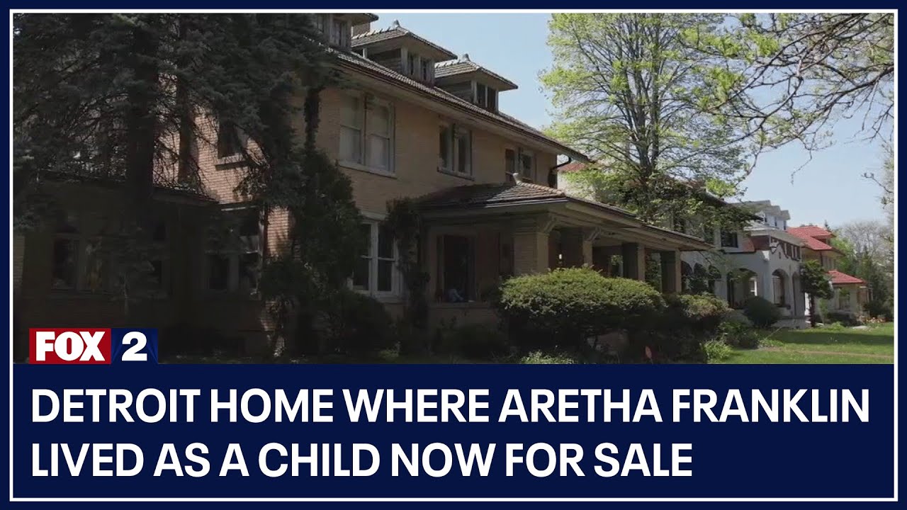Detroit home where Aretha Franklin lived as a child now for sale - YouTube