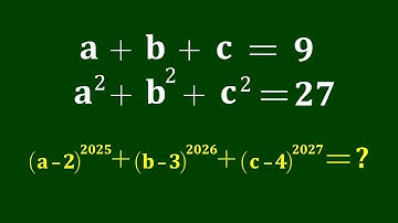 A Nice Algebra Problem | Math Olympiad | Can you solve?