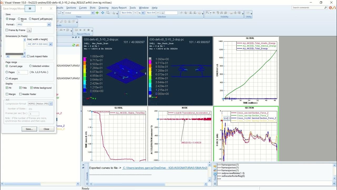 defo pamcrash postproceso - YouTube