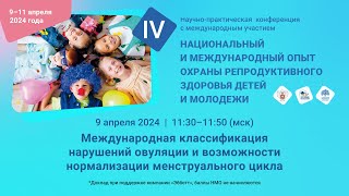 Международная классификация нарушений овуляции и возможности нормализации менструального цикла