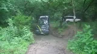 Land Rover goes down