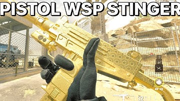 UNLOCKING GOLD CAMO ON THE WSP STINGER AKIMBO ATTACHMENT IS GLITCHY CALL OF DUTY MW3 #shorts #cod