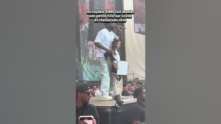 GIMS REALISE LE REVE D'UNE FILLE ET LA FAIT MONTER SUR SCENE #france #paris #canada #usa #gims