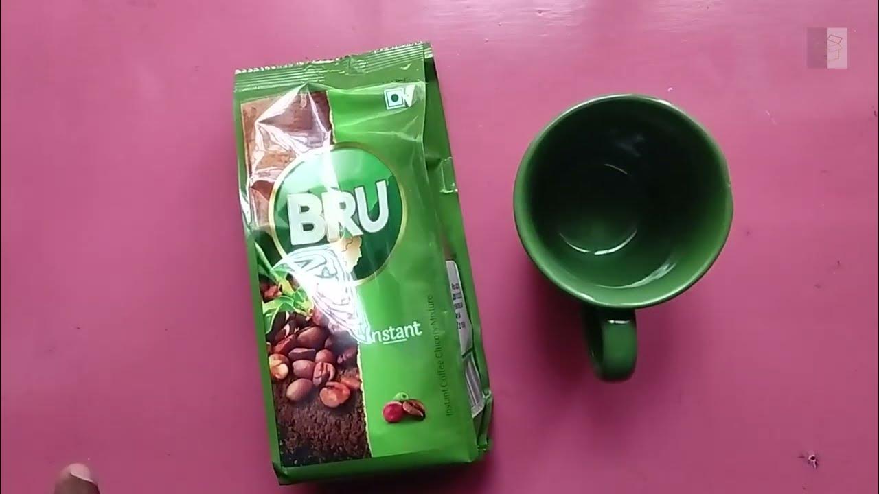 Unboxing Bru instant coffee with free mug YouTube