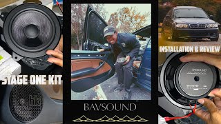 BMW E46 Sedan | Bavsound Stage One Speaker Kit | Installation - Comparison W/ Harmon Kardon - Review