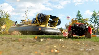 RACING WITH AIR BOAT | FORZA HORIZON 4 | ULTRA HD | 1080P | DOWN-HILL RACE | screenshot 4