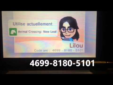 Code ami animal crossing new leaf
