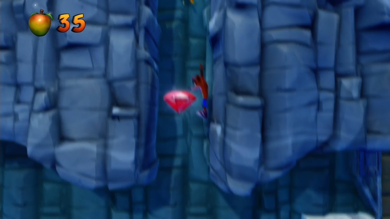 Crash Bandicoot 2 HD Air Crash / Snow Go Walkthrough - RED GEM LOCATION - YouTube