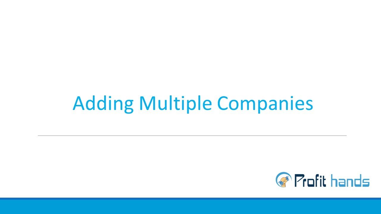 Profit Hands (English) General Settings Part-8 Adding Multiple ...
