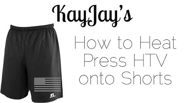 How to Heat Press HTV onto Shorts