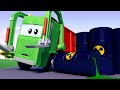 Gary the GARBAGE TRUCK split some CHEMICALS all over the road | Car Patrol | Car City World App