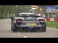 Supercars Accelerating! 918 Spyder, F8 Tributo, Corvette C8, Aventador SV, GT3RS iPE, 488 Pista, M5