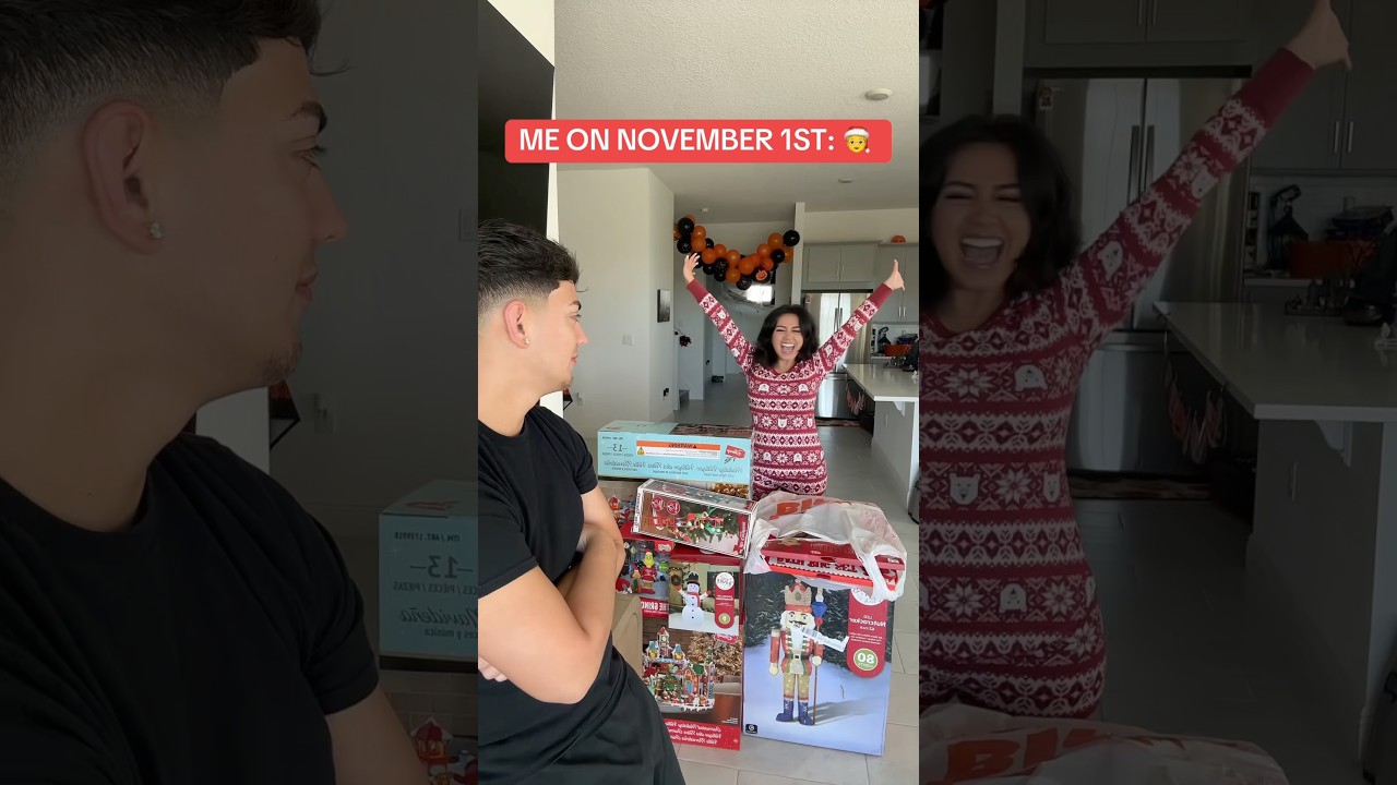 WHEN ITS CHRISTMAS TIME ON NOVEMBER 1ST 