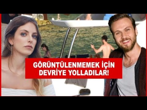 Aras Bulut İynemli Sevgilisi Bige Önal'la Tekne Tatilinde Böyle Görüntülendi!!!