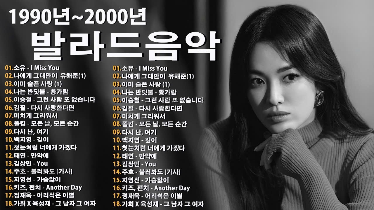 잔잔한 겨울 발라드 노래모음 TOP100 ᴘʟᴀʏʟɪsᴛ 브라운아이즈 , 성시경 , 김범수, SG워너비 , 허각💖