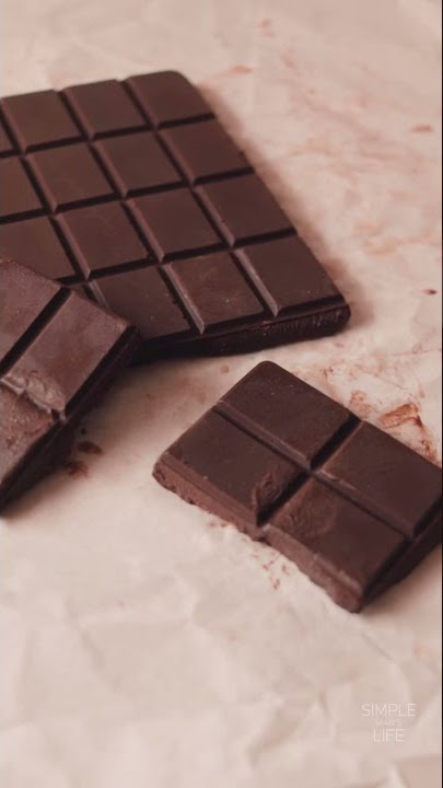 Buat Cokelat di Rumah dengan 3 Bahan | Tanpa Tambahan Gula | Bebas Susu #shorts
