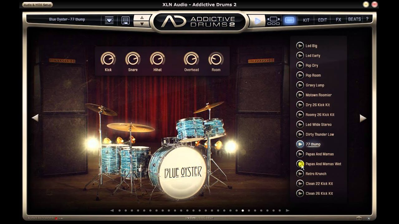 Addictive Drums 2 ADpak Blue Oyster - YouTube