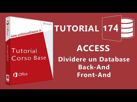 Access: Dividere un DB in Back-End e Front-End - Tutorial 174