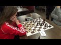 Anastasia Travkina - GM Normunds Miezis, Rapid chess, Sicilian defense