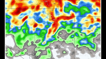 GFS 500 MB Vorticity Map & Total Precipitation For 2 Weeks.