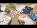 Cram (study) with me ☁️ | Study vlog | A day in the life of a student | iPad notes | Korean planner