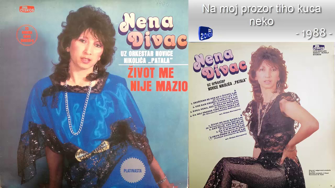 Nena Divac - Na moj prozor tiho kuca neko - (Audio 1988 