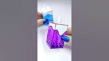 easy DIY boba paper squishy - how to make squishy pen - fati craft world
