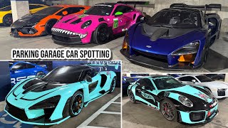 Crazy Parking Garage Car Spotting! Hypercars &amp; Supercars