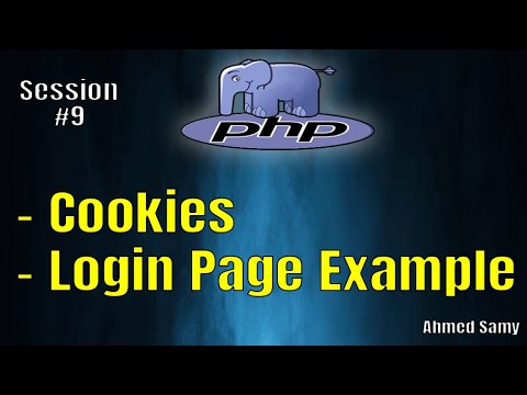 php Session 9 ( - Cookies- Login Page Example ) - YouTube