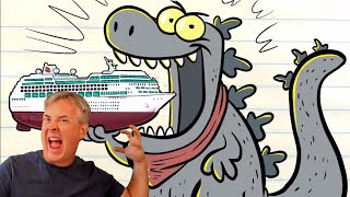 I Draw Godzilla's Feeding Frenzy @Drawing With Steve Harpster